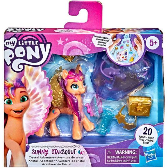 My Little Pony Crystal Adventure Ponies Sunny Starscout med vingar
