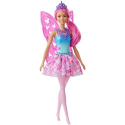 Barbie Dreamtopia Fairy Rosa hår med vingar