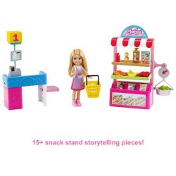 Barbie Chelsea Supermarket Snack Cart