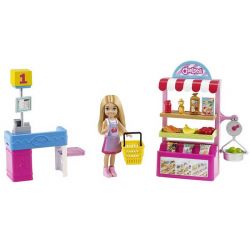 Barbie Chelsea Supermarket Snack Cart