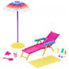 Barbie solsäng med parasoll Beach Day Storystarter
