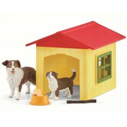 Schleich Hundkoja med hundar 42573